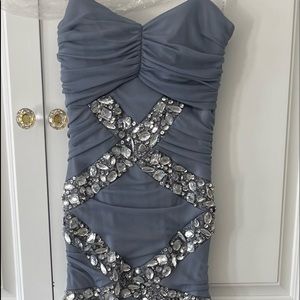 Long strapless dress